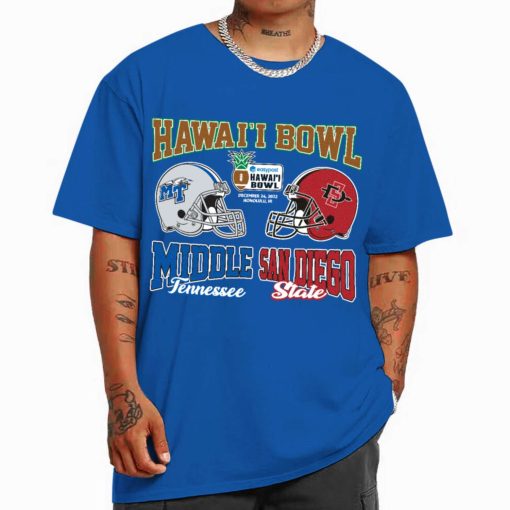 T Shirt Men 0 Royal Hawai i Bowl Champions Middle Tennessee San Diego State 2022 T Shirt