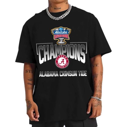 T Shirt Men Alabama Crimson Tide Sugar Bowl Champions T Shirt