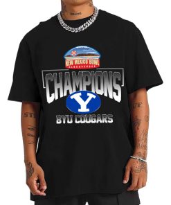 T Shirt Men BYU Cougars New Mexico Bowl Champions T Shirt