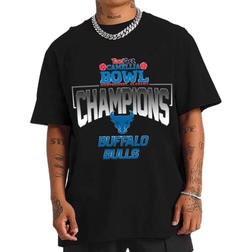 T Shirt Men Buffalo Bulls Camellia Bowl Champions T Shirt