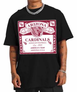 T Shirt Men DSBEER01 Kings Of Football Funny Budweiser Genuine Arizona Cardinals T Shirt 1