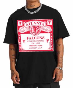 T Shirt Men DSBEER02 Kings Of Football Funny Budweiser Genuine Atlanta Falcons T Shirt