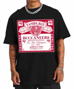 T Shirt Men DSBEER30 Kings Of Football Funny Budweiser Genuine Tampa Bay Buccaneers T Shirt