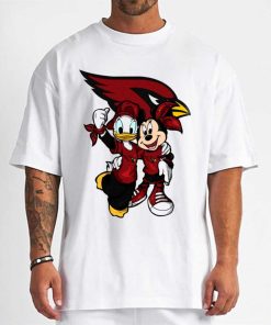 T Shirt Men DSBN009 Minnie And Daisy Duck Fans Arizona Cardinals T Shirt