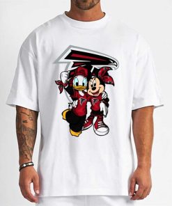 T Shirt Men DSBN022 Minnie And Daisy Duck Fans Atlanta Falcons T Shirt