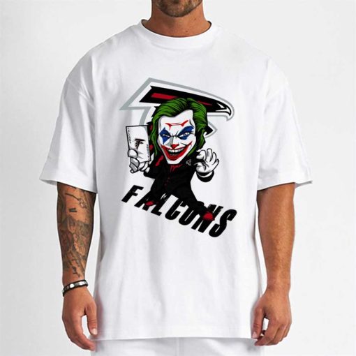 T Shirt Men DSBN023 Joker Smile Atlanta Falcons T Shirt