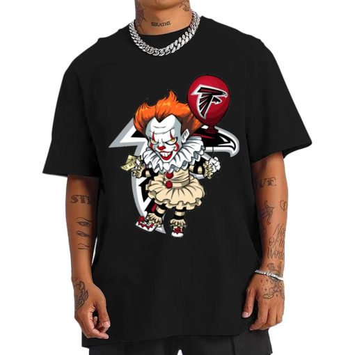 T Shirt Men DSBN032 It Clown Pennywise Atlanta Falcons T Shirt