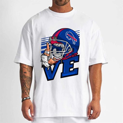 T Shirt Men DSBN061 Love Sign Buffalo Bills T Shirt