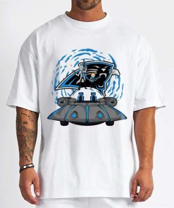 T Shirt Men DSBN070 Rick Morty In Spaceship Carolina Panthers T Shirt