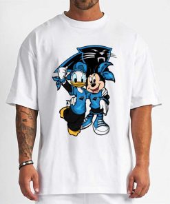 T Shirt Men DSBN071 Minnie And Daisy Duck Fans Carolina Panthers T Shirt
