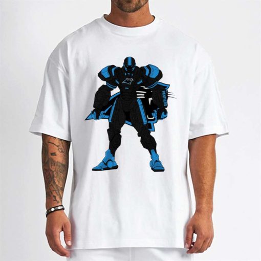T Shirt Men DSBN075 Transformer Robot Carolina Panthers T Shirt