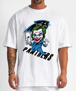T Shirt Men DSBN079 Joker Smile Carolina Panthers T Shirt