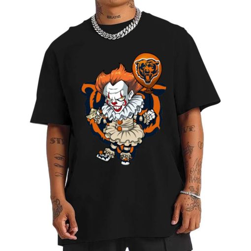 T Shirt Men DSBN093 It Clown Pennywise Chicago Bears T Shirt