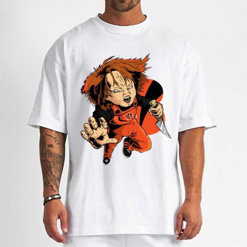T Shirt Men DSBN106 Chucky Fans Cincinnati Bengals T Shirt
