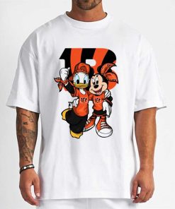 T Shirt Men DSBN107 Minnie And Daisy Duck Fans Cincinnati Bengals T Shirt