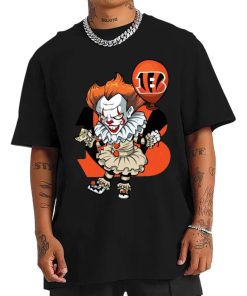 T Shirt Men DSBN108 It Clown Pennywise Cincinnati Bengals T Shirt