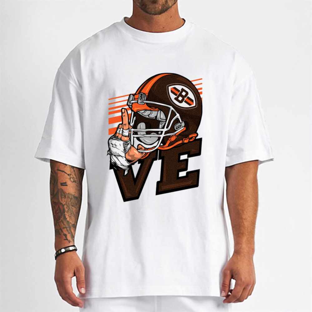 Love Sign Cleveland Browns T-Shirt