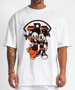 T Shirt Men DSBN118 Minnie And Daisy Duck Fans Cleveland Browns T Shirt
