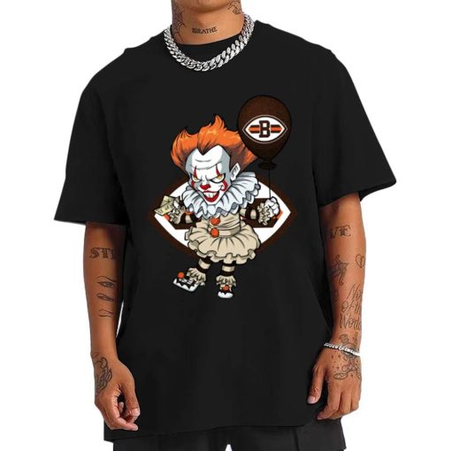 T Shirt Men DSBN121 It Clown Pennywise Cleveland Browns T Shirt