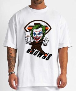T Shirt Men DSBN122 Joker Smile Cleveland Browns T Shirt