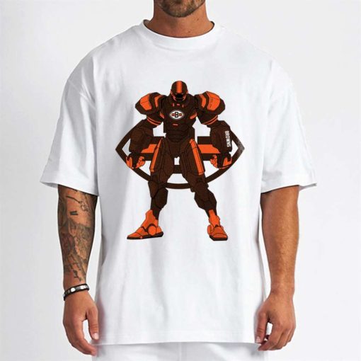 T Shirt Men DSBN126 Transformer Robot Cleveland Browns T Shirt