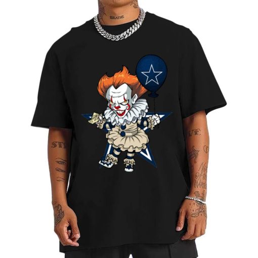 T Shirt Men DSBN131 It Clown Pennywise Dallas Cowboys T Shirt