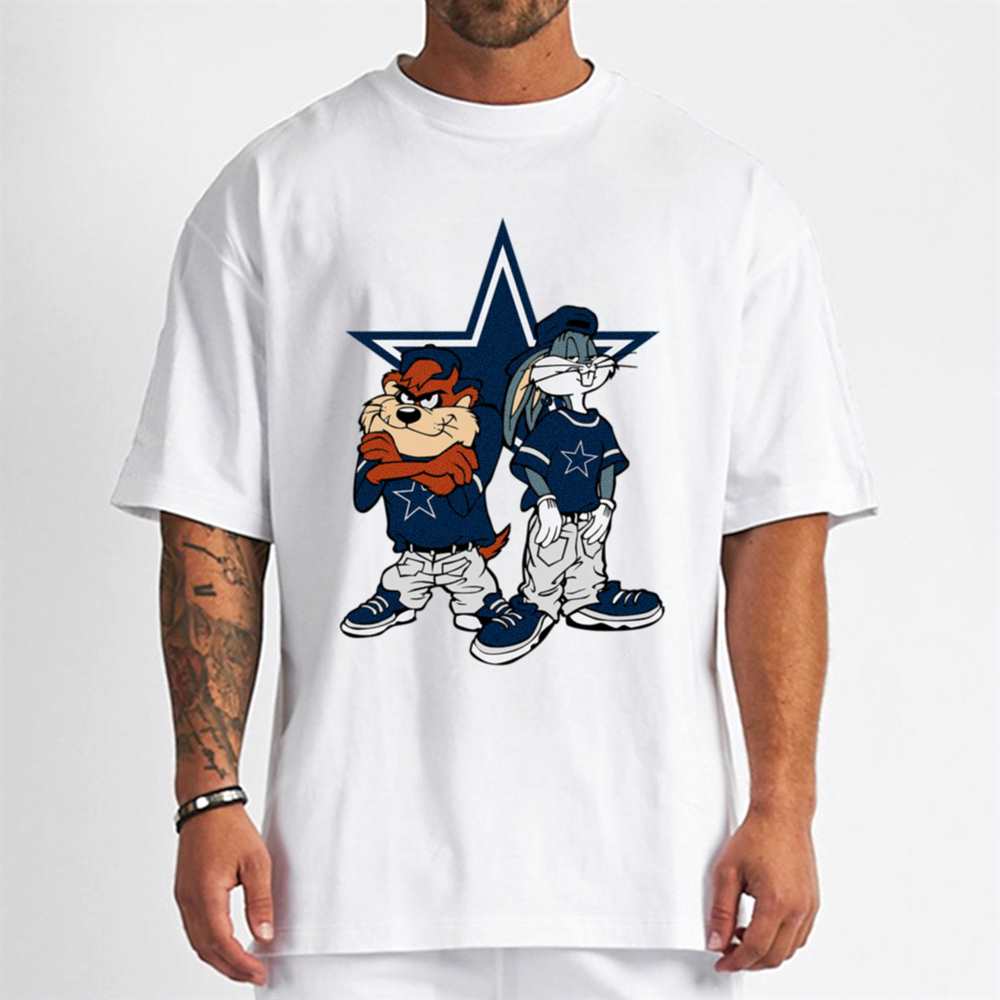 Looney Tunes Bugs And Taz Dallas Cowboys T-Shirt - Cruel Ball