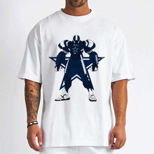 T Shirt Men DSBN139 Transformer Robot Dallas Cowboys T Shirt
