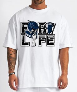 T Shirt Men DSBN143 For Life Helmet Flag Dallas Cowboys T Shirt
