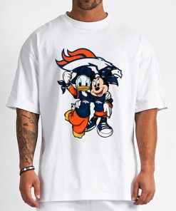 T Shirt Men DSBN149 Minnie And Daisy Duck Fans Denver Broncos T Shirt