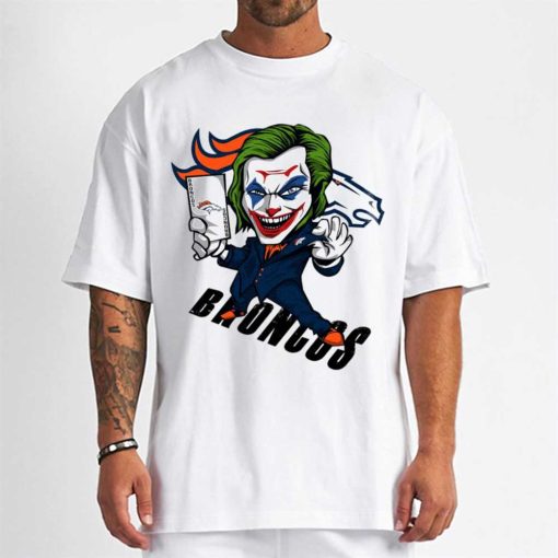T Shirt Men DSBN153 Joker Smile Denver Broncos T Shirt
