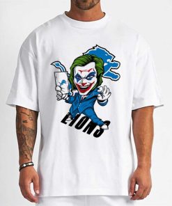 T Shirt Men DSBN174 Joker Smile Detroit Lions T Shirt