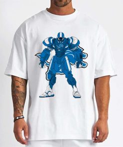 T Shirt Men DSBN176 Transformer Robot Detroit Lions T Shirt