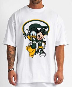 T Shirt Men DSBN185 Minnie And Daisy Duck Fans Green Bay Packers T Shirt