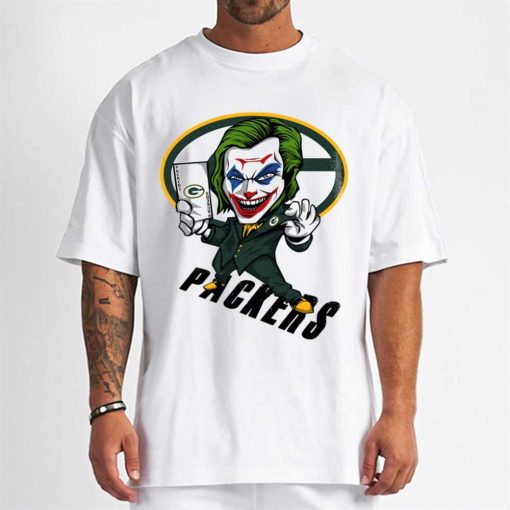 T Shirt Men DSBN190 Joker Smile Green Bay Packers T Shirt