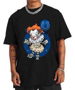 T Shirt Men DSBN211 It Clown Pennywise Indianapolis Colts T Shirt