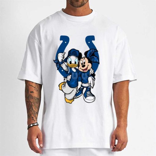 T Shirt Men DSBN216 Minnie And Daisy Duck Fans Indianapolis Colts T Shirt