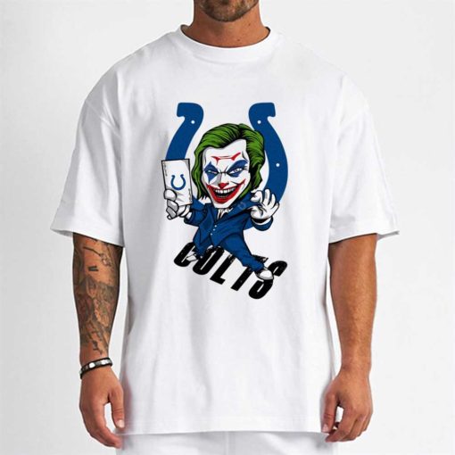 T Shirt Men DSBN217 Joker Smile Indianapolis Colts T Shirt