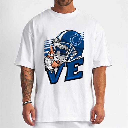 T Shirt Men DSBN219 Love Sign Indianapolis Colts T Shirt