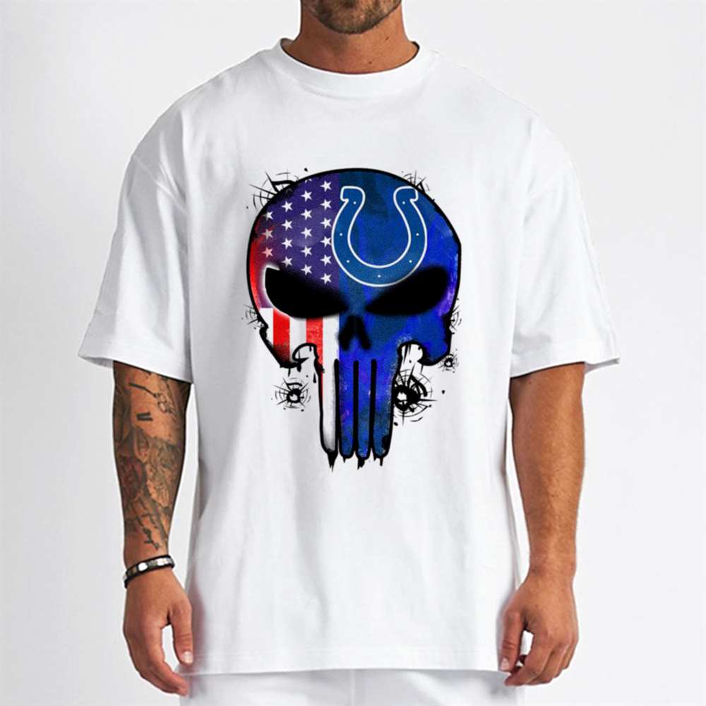 Punisher Skull Indianapolis Colts T-Shirt