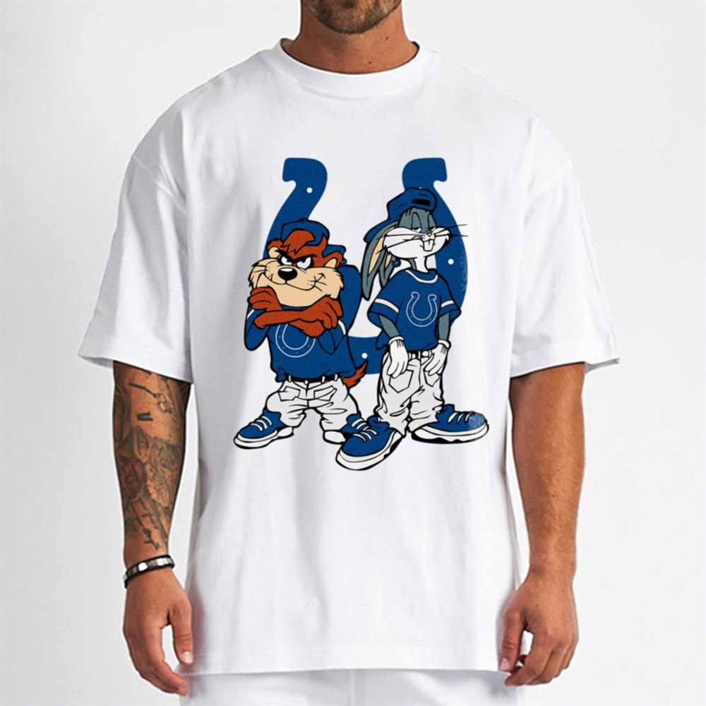 Looney Tunes Bugs And Taz Indianapolis Colts T-Shirt - Cruel Ball