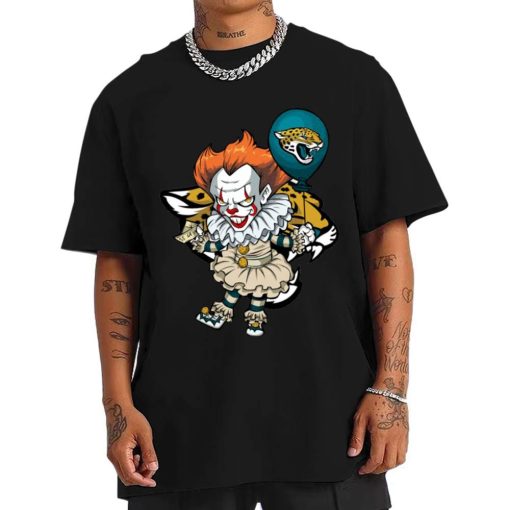 T Shirt Men DSBN236 It Clown Pennywise Jacksonville Jaguars T Shirt