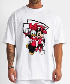 T Shirt Men DSBN248 Minnie And Daisy Duck Fans Kansas City Chiefs T Shirt