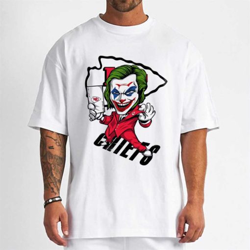 T Shirt Men DSBN249 Joker Smile Kansas City Chiefs T Shirt