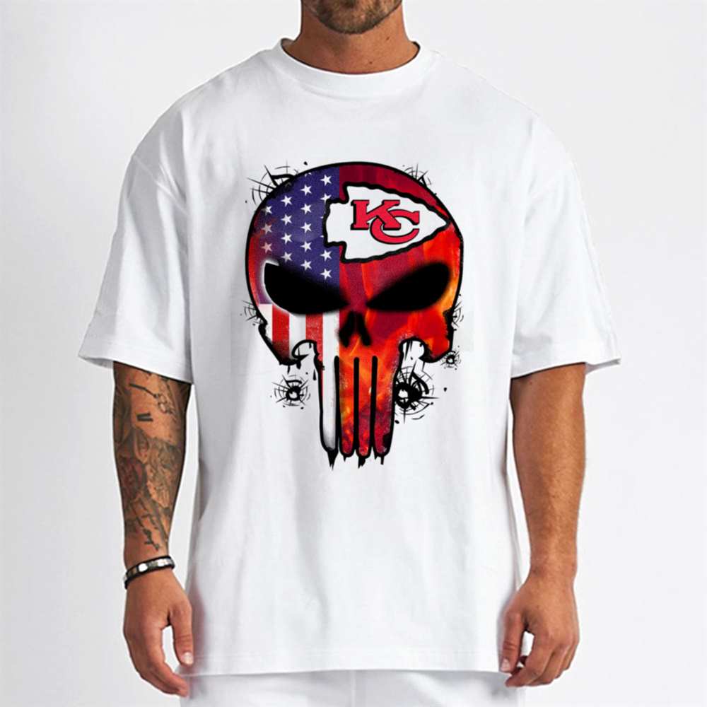 Punisher Skull Kansas City Chiefs T-Shirt