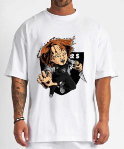 T Shirt Men DSBN262 Chucky Fans Las Vegas Raiders T Shirt