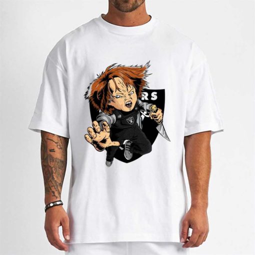 T Shirt Men DSBN262 Chucky Fans Las Vegas Raiders T Shirt