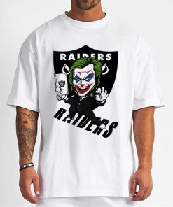 T Shirt Men DSBN267 Joker Smile Las Vegas Raiders T Shirt