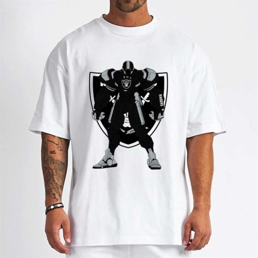 T Shirt Men DSBN272 Transformer Robot Las Vegas Raiders T Shirt