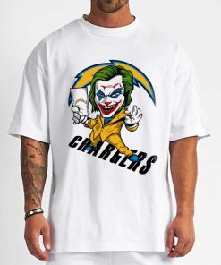 T Shirt Men DSBN283 Joker Smile Los Angeles Chargers T Shirt